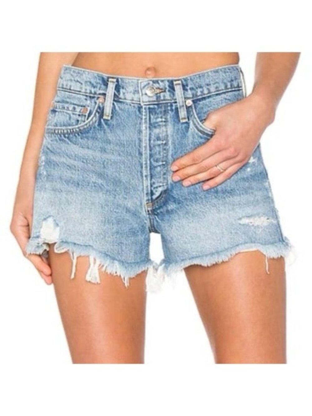 AGOLDE Parker Vintage Cut Off Short in Swapmeet 26